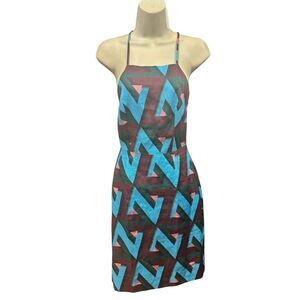 Rachel Comey Melba Linen Dress in Blue Multi NWT Size 00